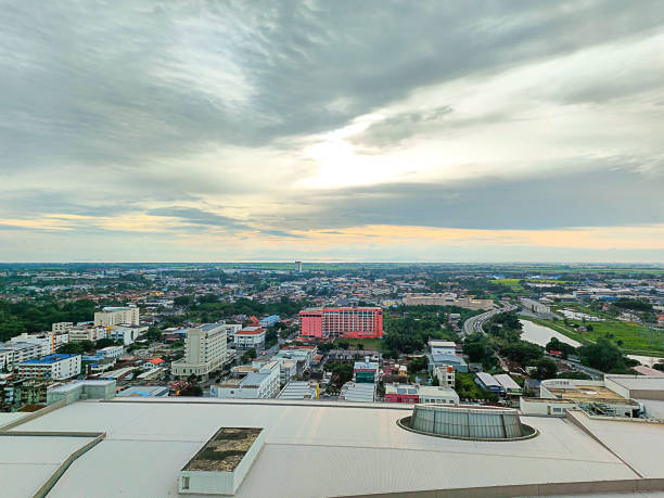 istock An astounding Aerial view from Alor Setar tower with beautiful clouds in the evening sunset 2156738529
