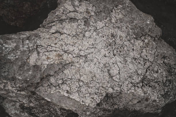 istock close up of rock texture on beach. 2156740318