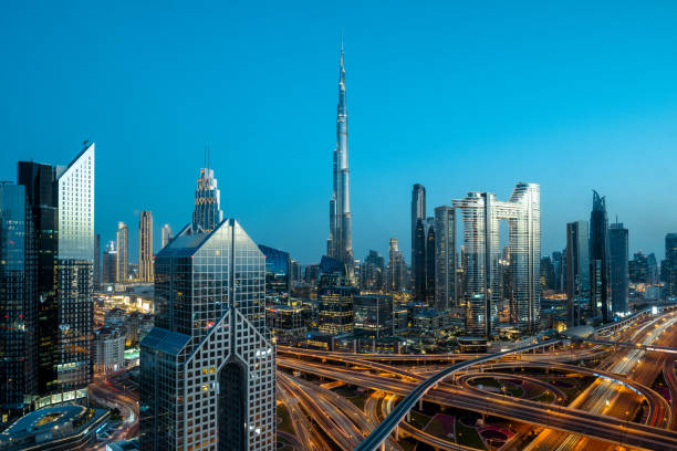 istock Skyscrapers in Dubai Financial District 2156741359