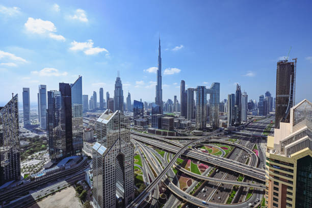 istock Skyscrapers in Dubai Financial District 2156741363