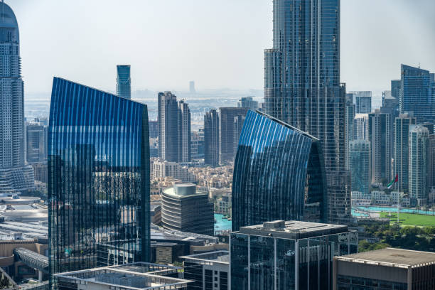 istock Skyscrapers in Dubai Financial District 2156741372