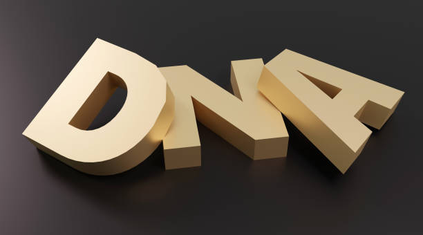 istock Luxury inscription DNA on black podium, soft light, smooth background, 3d rendering 2156744383