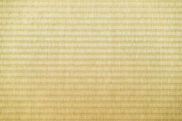 Bright texture of Japanese tatami flooring