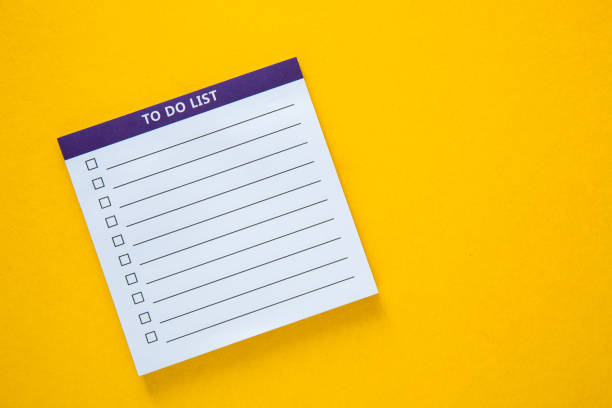 istock To Do lIst Planner with yellow background 2156744515