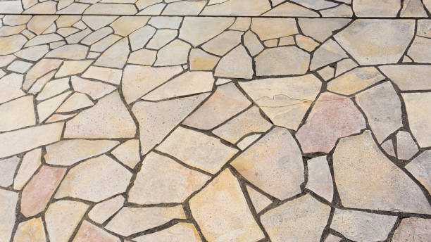 istock tile block floor on street 2156745382