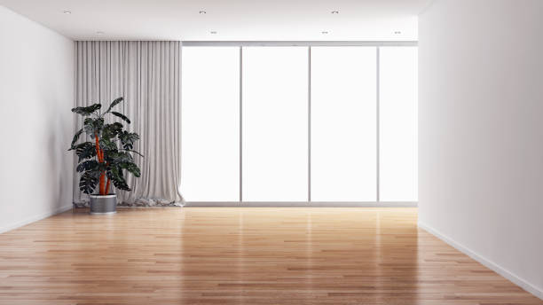 istock Large luxury modern bright interiors Living room mockup illustration 3D rendering image 2156751830