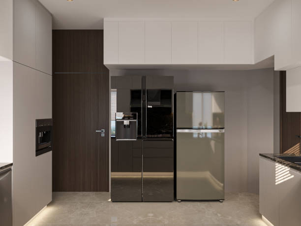 istock contemporary Kitchen interior in a modern house 2156751882