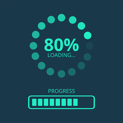 80s Loading Bar Progress Loading Bar 80 Stock Illustration - Download Image Now ...