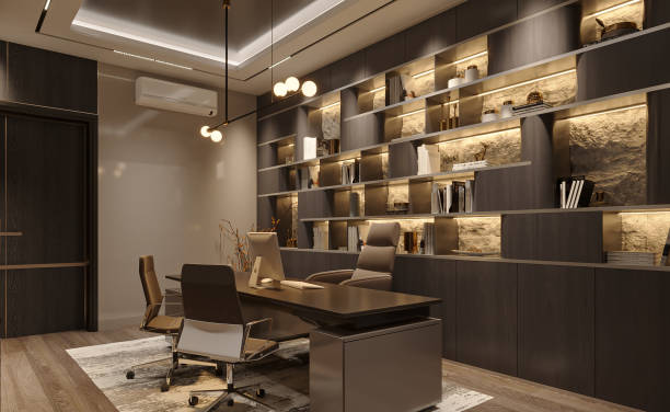 istock contemporary interior design of the reading and work place 2156754057