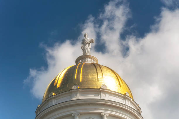 istock Montpelier Vermont State House golden dome 2156762415