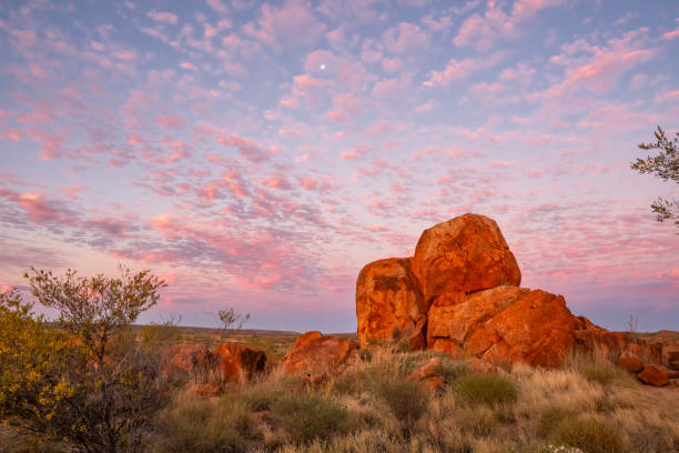 istock Devil's Marbles/Karlu Karlu during blue hour, Northern Territory, Australia 2156765323