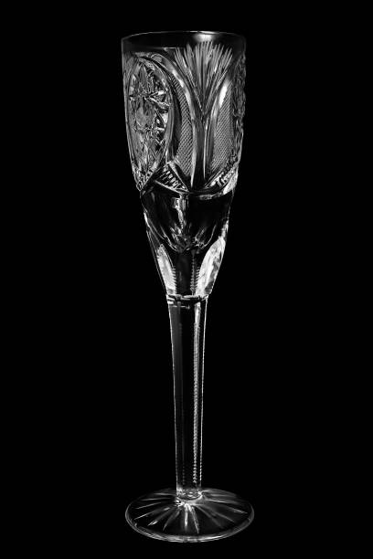 istock Champagne glass on black 2156773385
