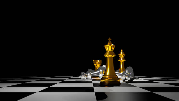 istock Strategic Business Growth Chess Concept. 3D Illustration 2156774162