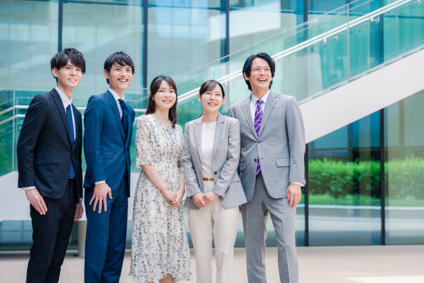 istock Business people looking to the future with a smile 2156775078