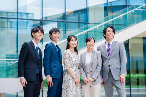 istock Business people looking to the future with a smile 2156775083