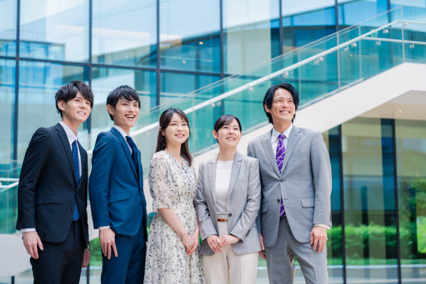 istock Business people looking to the future with a smile 2156775088