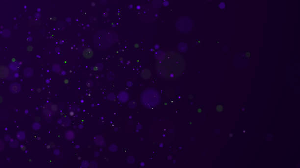 istock Abstract dust particles with blue light on dark background. Science backdrop with moving glittering dots. Flying particles with effect bokeh. 3d rendering. 2156776221