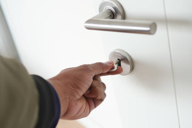 istock Opening a home door concept. 2156777079