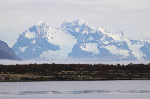 Cordillera mountains from Puerto Natales. Patagonia, Chile