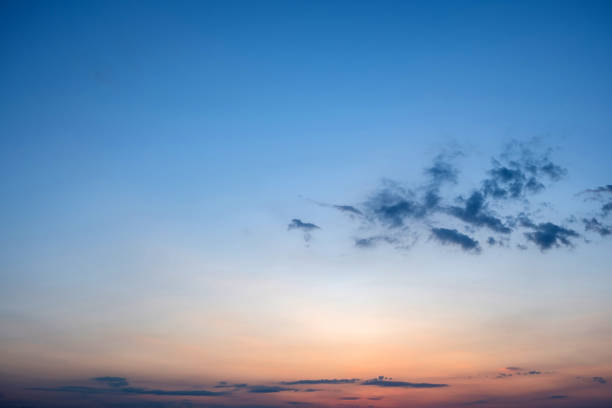 istock Vast blue pink sky background with tiny grey cloud. Heavenly peace, freedom, wallpaper, space. 2156778014