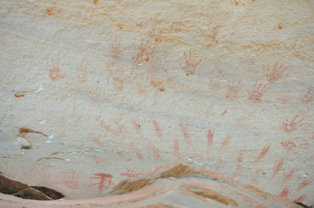 istock Cave paintings in Pha Taem National Park Ubon Ratchathani province, thailand 2156780777