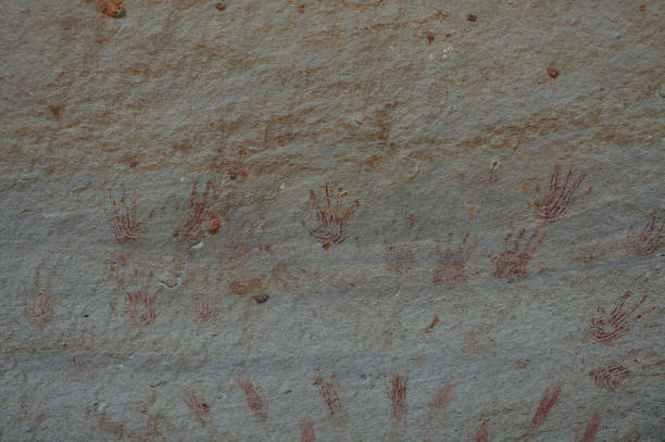 istock Cave paintings in Pha Taem National Park Ubon Ratchathani province, thailand 2156780824