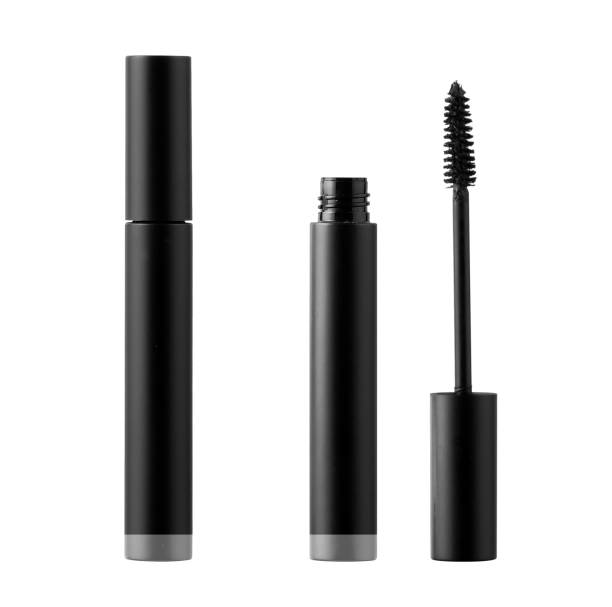 istock blank mascara brush on White Background, black Lip Gloss, Lipstick Package Set 2156783352