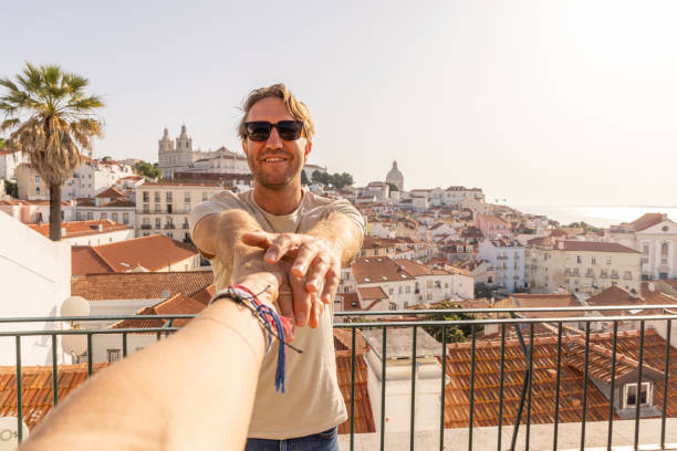 istock Happy Couple Exploring Scenic City 2156783423