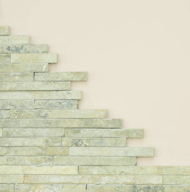 This is a granite tiles wall, made of natural stone.
