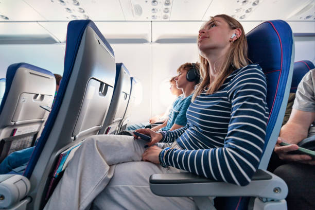 istock Teenagers travelling by plane 2156787965