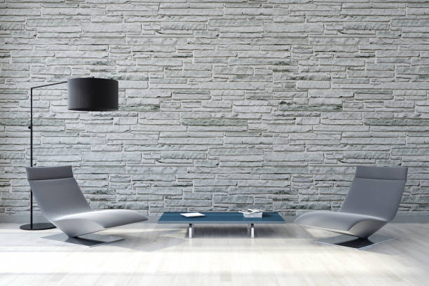 istock Large luxury modern bright interiors Living room mockup illustration 3D rendering image 2156799187