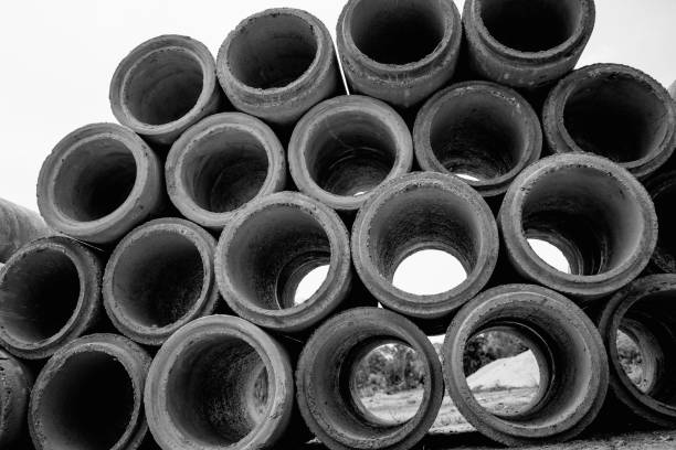 istock A stack of concrete ring pipes piled and creating a symmetrical arrangement 2156801738