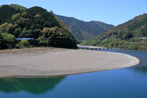 istock Iwama subsidence bridge over the Shimanto River, Late Spring (Shimanto City, Kochi Prefecture) 2156828237