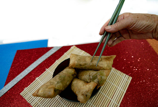 istock Harumaki Spring Roll typical Asian food 2156839490