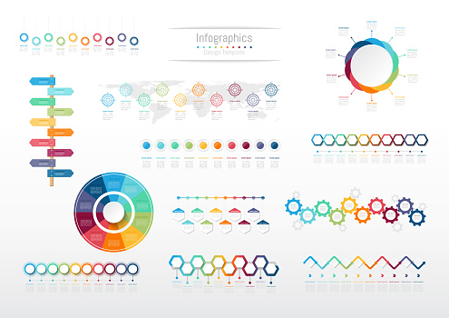 Set Of Infographic 10 Options Design Elements For Your Business Data ...