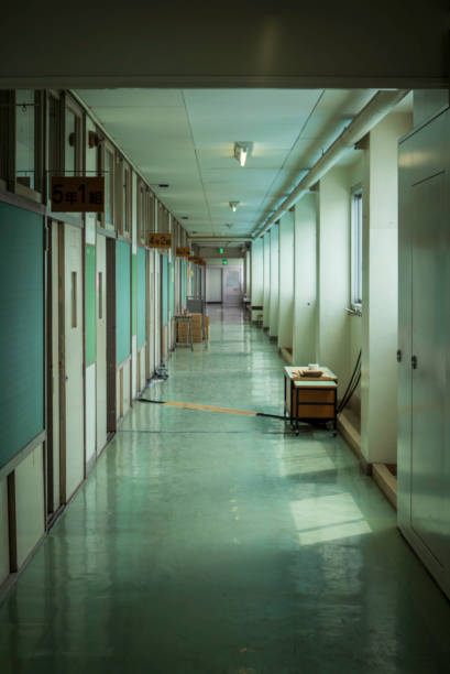 istock Corridor of the Japanese school 2156846847