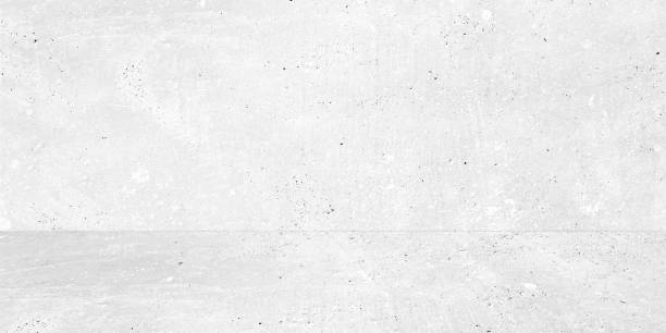 Empty white concrete room background, Perspective white gradient concrete room for interior background, backdrop,  White cement room with space for product display mockup, template