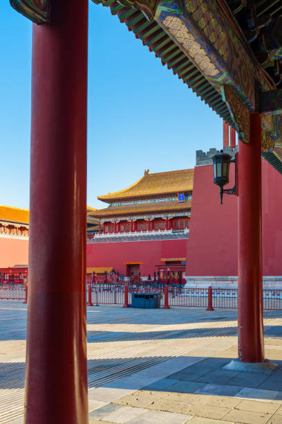 istock Watching square outside of Meridian Gate through gate 2156852616