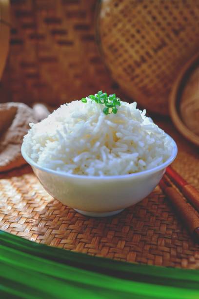 istock Cooked rice or cooked white rice, asian food 2156859832