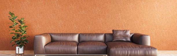 istock Modern 3d illustration Banner Relaxing and Comfortable Modern Living Room with Sofas Armchairs Windows Rugs Coffee Tables Curtains and Bookshelves 2156863787