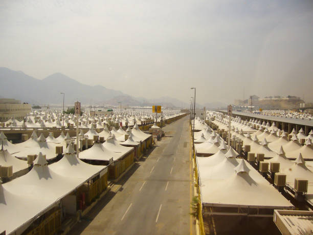 Pilgrim tents to perform Mabit at Muzdalifah in Mina