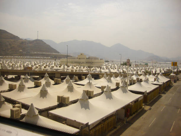Pilgrim tents to perform Mabit at Muzdalifah in Mina
