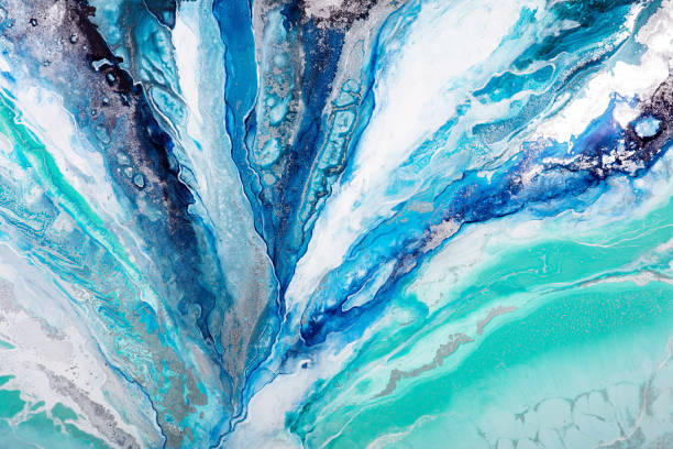istock Painting background in stylish light blue color. 2156865335