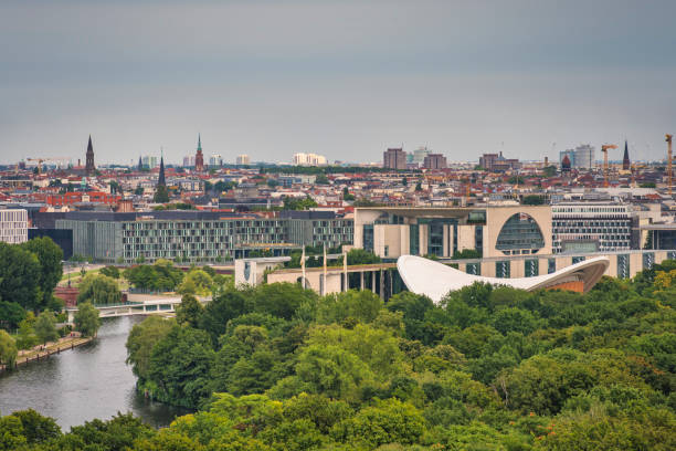 istock Berlin Germany, high angle view city skyline at Tier Garden 2156866336