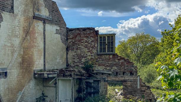 istock Burnt ruined house 2156876319