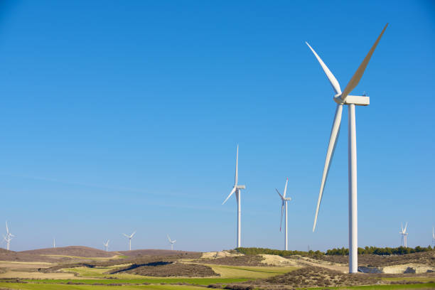 istock Wind turbine generators for green electricity production 2156876555