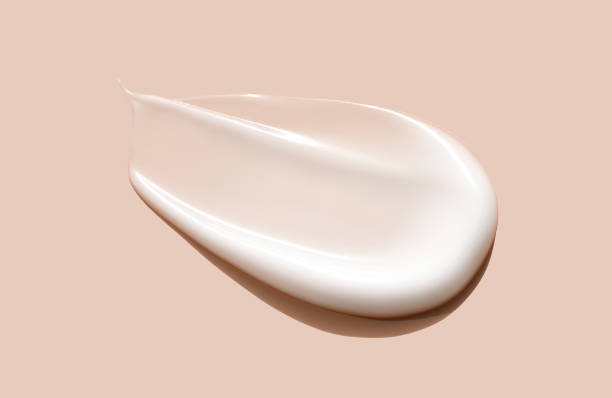 istock cosmetic smear of creamy texture on a beige background 2156876910