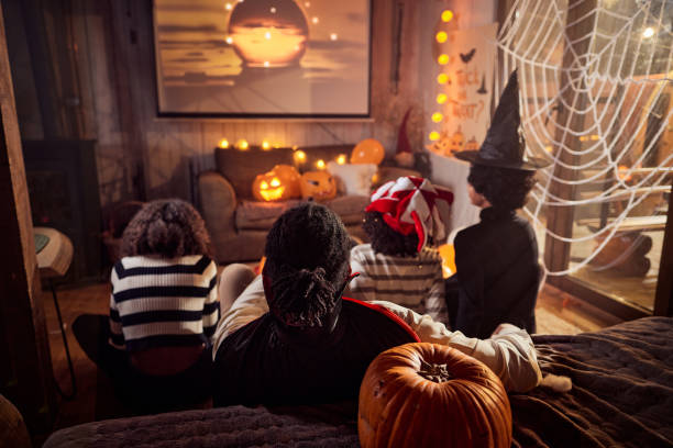istock Movie night on Halloween! 2156879577
