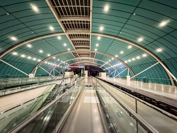 istock Train station in Shanghai in China, night time. 2156879978