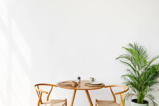 istock Minimal Scandinavian breakfast nook style 2156881402